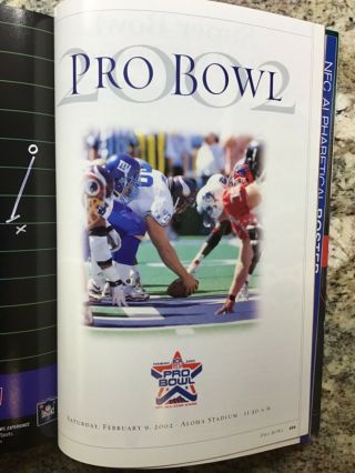 2002 NFL Pro Bowl Program,  Tom Brady 3