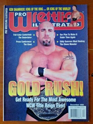 4 Pro Wrestling Illustrated Magazines from 1998 - WWF/WCW - Rock,  Sting,  Hogan 2