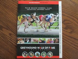 Palm Beach Kennel Club Greyhound Program,  Matinee December 30,  2020