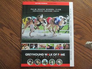 Palm Beach Kennel Club Greyhound Program,  Matinee December 27,  2020