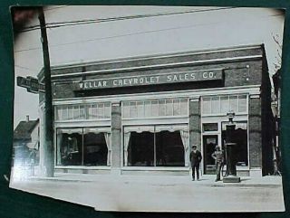 Vintage Photo Photograph Weller Chevrolet Auto Sales River Rouge,  Mi.  Circa 1926