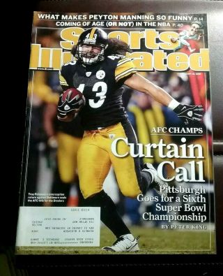 Sports Illustrated January 26 2009 Troy Polamalu Pittsburgh Steelers