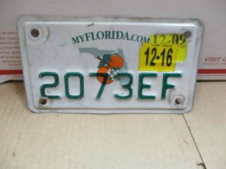 Florida 2016 Orange Blossom Motorcycle License Plate