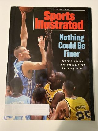 Sports Illustrated April 12,  1993 - Eric Montross Unc Cover W/ Address Label