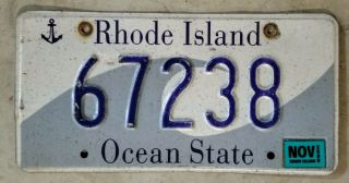 99 Cent Rhode Island License Plate Ocean State Wave 67238