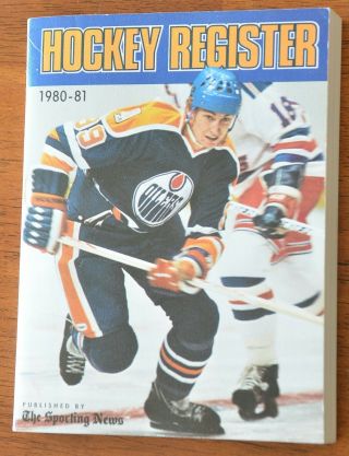 2 Issues Of The Hockey Register By The Sporting News - - 1976 - 77 & 1980 - 81