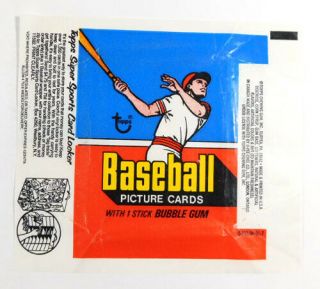 1977 Topps Baseball Empty Wax Wrappers Card Locker Variation