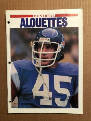 1980 Cfl Football Playoff Program: Montreal Alouettes At Calgary,  July 15