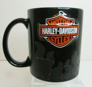 Harley Davidson Black Coffee Mug Cup Ceramic Officially Licensed