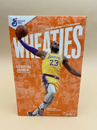 Lebron James Nba Wheaties Limited Edition Full Cereal Box In Hand