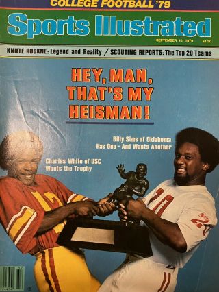 Sports Illustrated September 10 1979 Charles White Usc Billy Sims Heisman