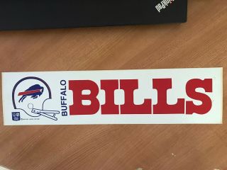 Buffalo Bills Bumper Sticker 1970 