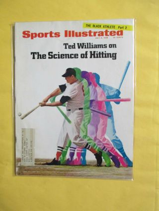 Sports Illustrated July 8,  1968 Ted Williams On The Science Of Hitting Red Sox