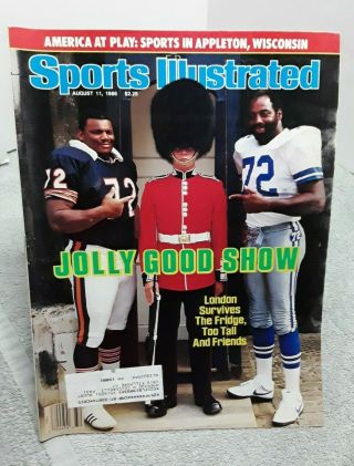 Sports Illustrated August 11 1986 William Perry Ed Too Tall Jones Bears Cowboys