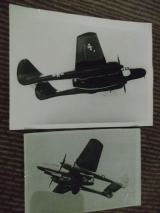 31) (2x) Orig 1944 Keystone Photo Usaaf Northrop P - 61 Black Widow,  Xp - 61 119509