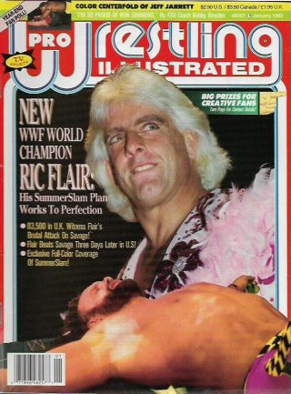 Pro Wrestling Illustrated - January 1993 - Ric Flair Wwf Champion