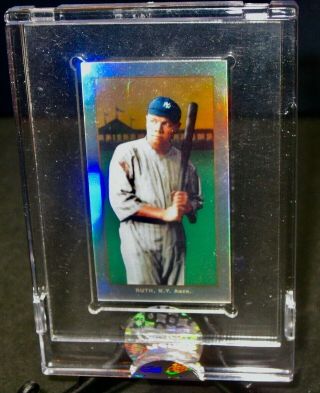 2004 Topps Old Mill Babe Ruth Baseball Card 3 709/749 Refractor N.  Y.  Yankees