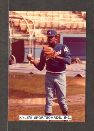 1983 Bob Gibson Braves Unsigned 3 - 1/2 X 5 Color Snapshot Photo 4