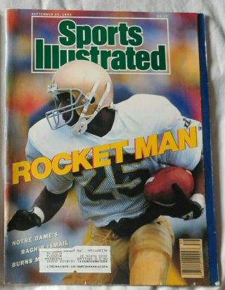 1988 Sports Illustrated Rocket Ismail Notre Dame Fighting Irish