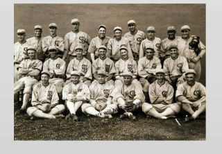 1919 Chicago Black - White Sox Baseball Team Photo Shoeless Joe Jackson,  5x7 Pic