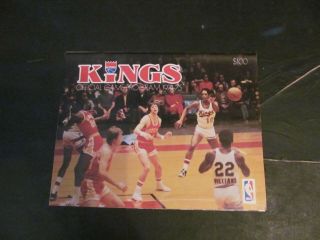Apr 6 1975 Nba Game Program Cleveland Cavaliers @ Kansas City Omaha Kings