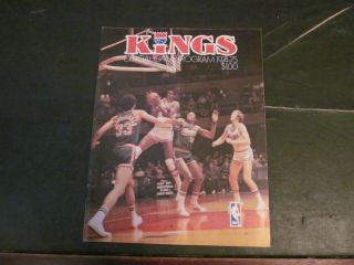 Jan 29 1975 Nba Game Program Milwaukee Bucks @ Kansas City Omaha Kings