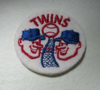 1960s Vintage Baseball Cloth Patch Minnesota Twins Metrodome 2 " Nos