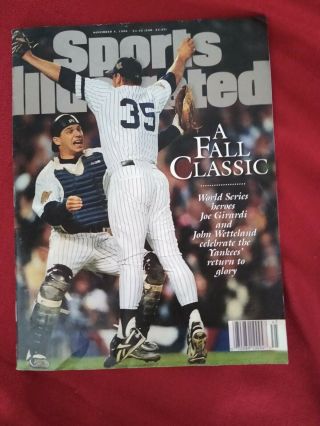 November 4,  1996 Sports Illustrated York Yankees World Series Championship