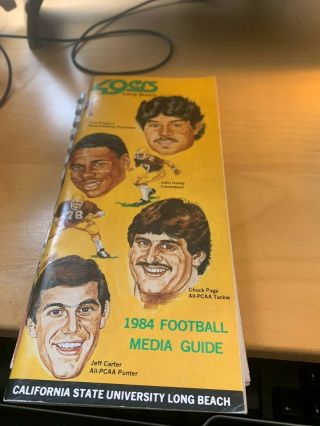1984 Cal State Long Beach Football Media Guide