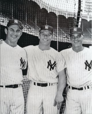 Mickey Mantle,  Roger Maris,  Bob Cerv 8x10 Photo York Yankees