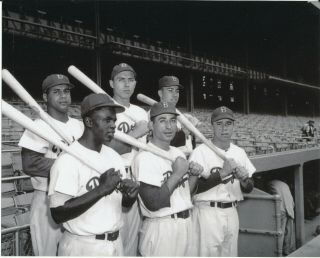 Duke Snider,  Jackie Robinson,  Roy Campanella,  Pee Wee Reese,  Gil Hodges 8x10 Dodgers