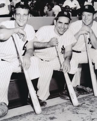Mickey Mantle,  Yogi Berra,  Roger Maris 8x10 Photo York Yankees