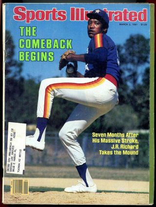 Si: Sports Illustrated March 2,  1981 The Comeback Begins J.  R.  Richard G