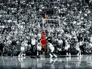 Michael Jordan Poster - Last Shot Full Size 24x36 Print - Nba Chicago Bulls 23