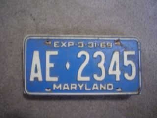 Maryland 1969 License Plate Buy All States Here