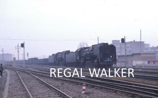 35mm Cr China Chinese Railway Slide Steam Loco Qj 6561 Hohhot Area 1985