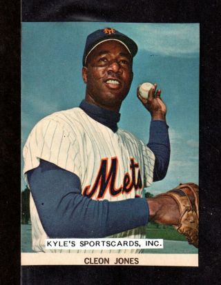 1965 Cleon Jones Ny Mets Unsigned 3 - 5/8 X 5 Color Yearbook Photo 3