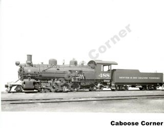 Denver & Rio Grande Western Railroad 488 B&w Photo (l0246)
