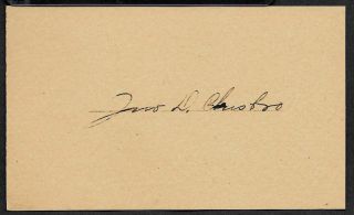 Jack Chesbro Autograph Reprint On Period 1910s 3x5 Crd
