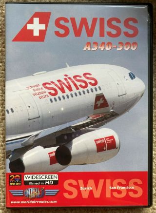 Just Planes Swiss Airlines A340 - 300 Zurich - San Francisco Dvd