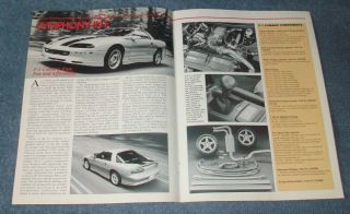 1993 - 96 Chevy Camaro F - 1 Sport Package Vintage Info Article " Symphony In F "