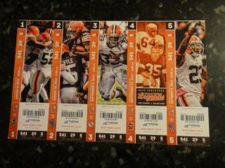 2013 Nfl Cleveland Browns Full Football Tickets (10) Entire Home Season