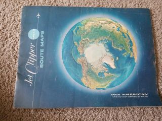 Pan Am Jet Clipper Route Maps Booklet 1964 (w070)