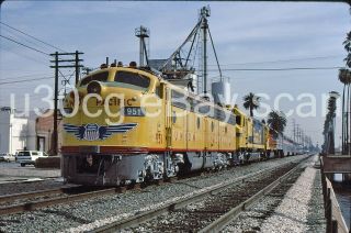 B Slide - Up Union Pacific E9a 951 Riverside,  Ca 1987