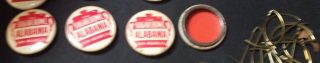 Vintage The Sugar Bowl Alabama Orleans Button Pin Back Pinback