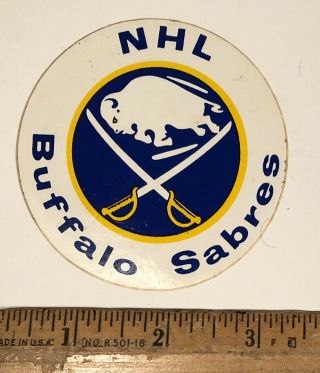 Vintage Buffalo Sabres Logo Decal Sticker Nhl Ice Hockey