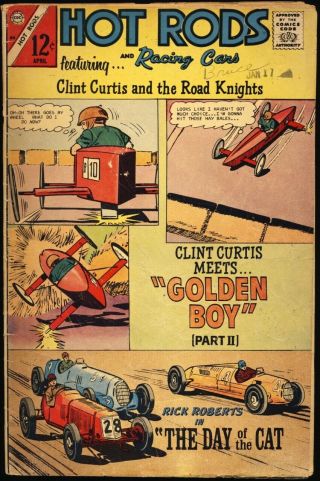 Hot Rods And Racing Cars 84 1967 Road Knights " Road Hog " Charlton Comics