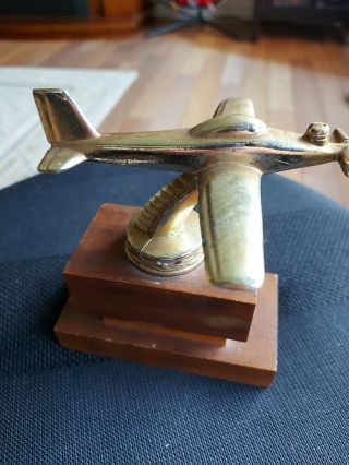 VTG 1972 1st Solo Flight Trophy Award Metal Topper Airplane 2