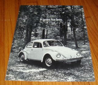 1971 Volkswagen Vw Beetle Sales Brochure