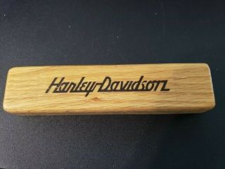 Harley Davidson Pen And Wood Box Desk Set
